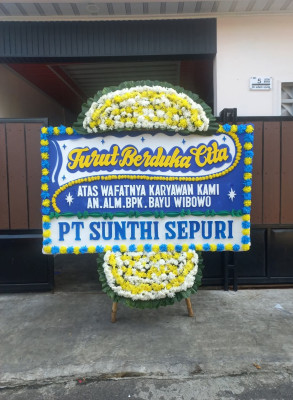 Papan Bunga Duka di Sawahan